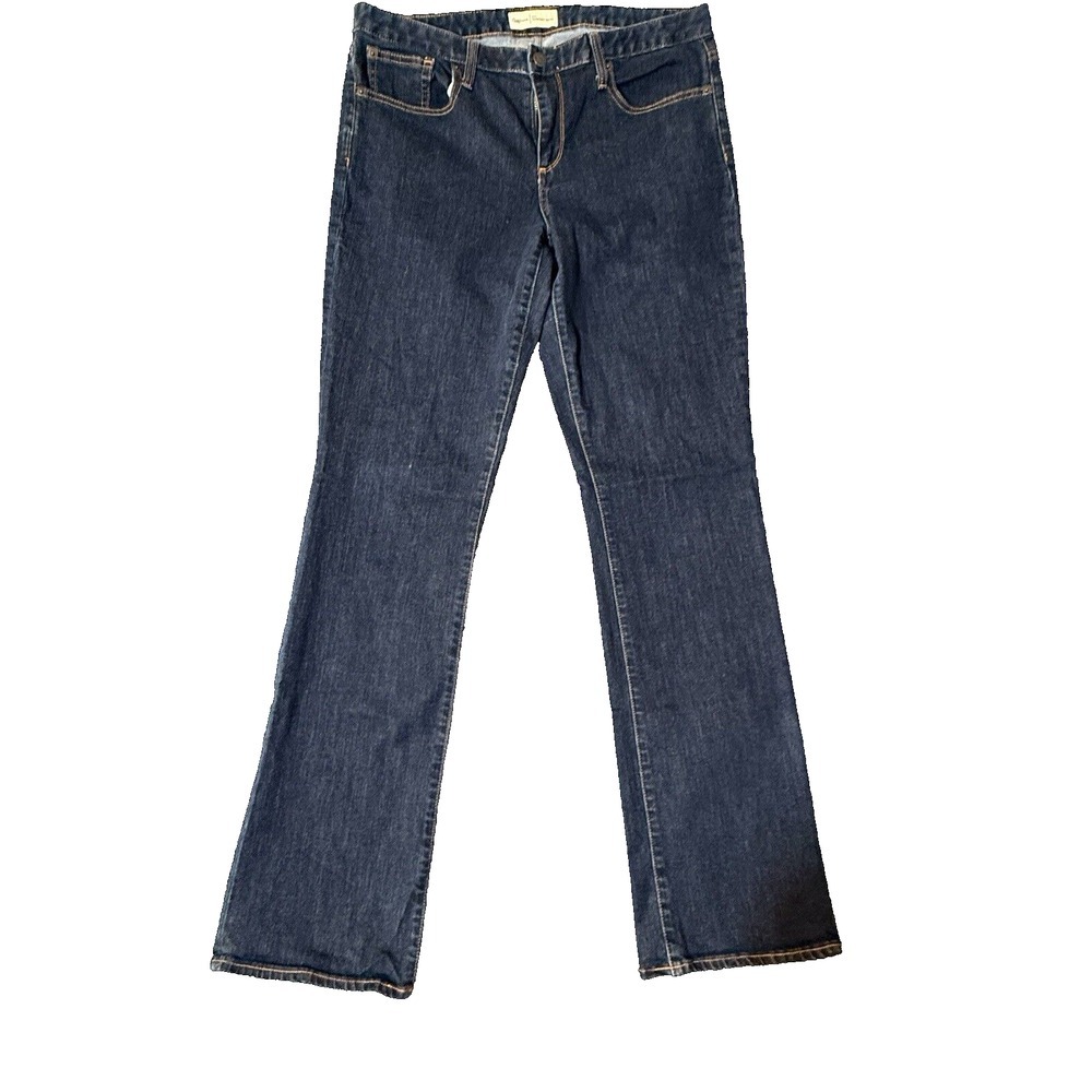 Gap 1969 Perfect Boot Jeans Women's 31 Blue Mid‎ Rise Dark Wash 34x32